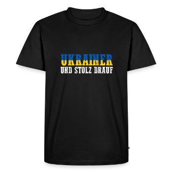 Ukrainiens Ukraine - T-shirt Premium bio Homme - noir - Devant - Nico (187cm)