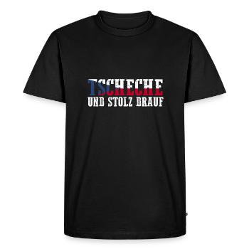 Czechs Czech Czech Republic - Men's Premium Organic T-Shirt - black - Front - Nico (187cm)