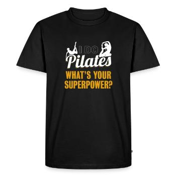 i Pilates Funny Pilates Exercise Workout Gift - T-shirt Premium bio Homme - noir - Devant - Nico (187cm)