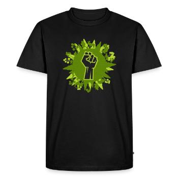 Protestation écologique - T-shirt Premium bio Homme - noir - Devant - Nico (187cm)