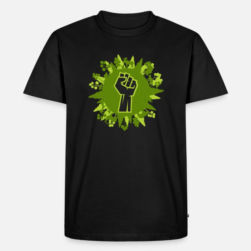 Eco Friendly Protest - Männer Premium Bio T-Shirt - Schwarz