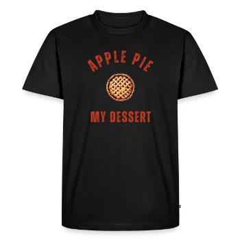 Apple pies with sweet toppings - Men's Premium Organic T-Shirt - black - Front - Nico (187cm)