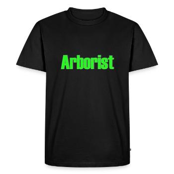 Arborist - Men's Premium Organic T-Shirt - black - Front - Nico (187cm)