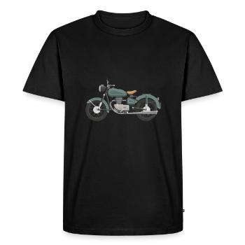 motorcycle - Men's Premium Organic T-Shirt - black - Front - Nico (187cm)