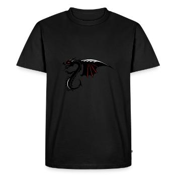 dragon tribal tattoo shape 200410 x - Men's Premium Organic T-Shirt - black - Front - Nico (187cm)