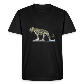 jaguar - T-shirt Premium bio Homme - noir - Devant - Nico (187cm)