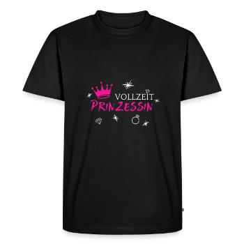 Princesse à temps plein - T-shirt Premium bio Homme - noir - Devant - Nico (187cm)