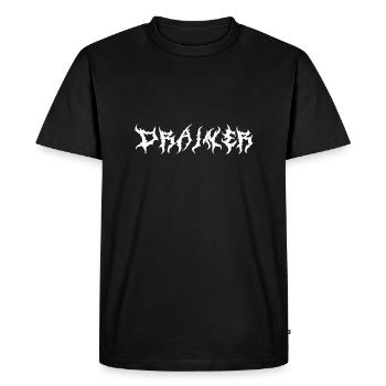 DRAINER - Men's Premium Organic T-Shirt - black - Front - Nico (187cm)