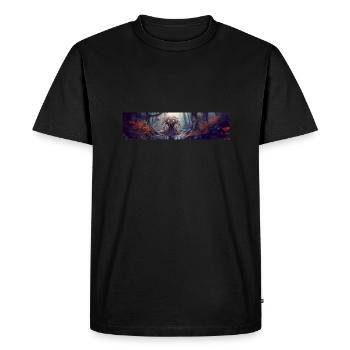 apocalypse monde après l’humanité araignée géante mutant - T-shirt Premium bio Homme - noir - Devant - Nico (187cm)