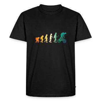 Vélo Evolution VTT - T-shirt Premium bio Homme - noir - Devant - Nico (187cm)