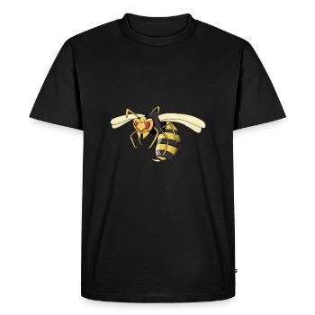 guêpe - T-shirt Premium bio Homme - noir - Devant - Nico (187cm)