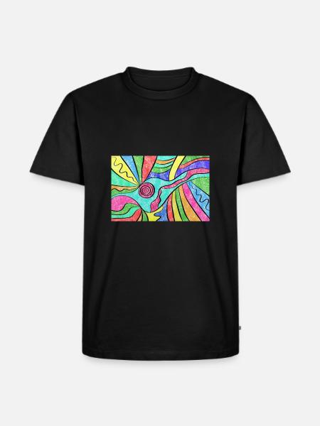 Moderne Kunst - Männer Premium Bio T-Shirt - Schwarz