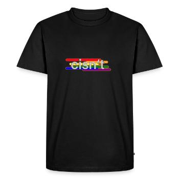 cisn‘t (LGBT Pride) - Men's Premium Organic T-Shirt - black - Front - Nico (187cm)
