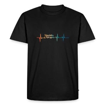 Battement de cœur ramadan kareeme - T-shirt Premium bio Homme - noir - Devant - Nico (187cm)