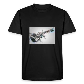 Electro Guitar - Men's Premium Organic T-Shirt - black - Front - Nico (187cm)