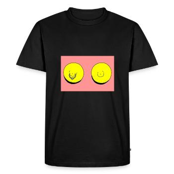 Piercing au citron rouge - T-shirt Premium bio Homme - noir - Devant - Nico (187cm)