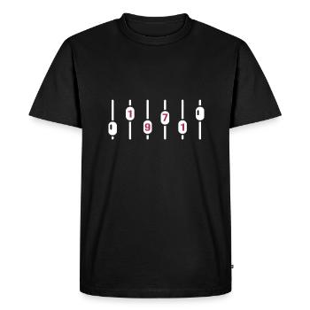 1971 Anniversaire DJ Anniversaire Ingénieur du son - T-shirt Premium bio Homme - noir - Devant - Nico (187cm)