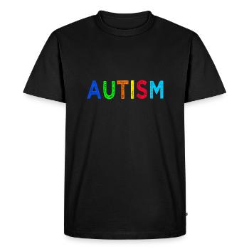 Autism - Men's Premium Organic T-Shirt - black - Front - Nico (187cm)