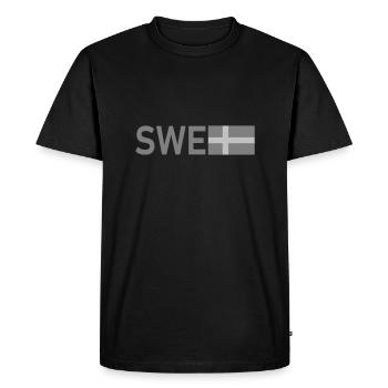 Tactical grey ENG - Men's Premium Organic T-Shirt - black - Front - Nico (187cm)