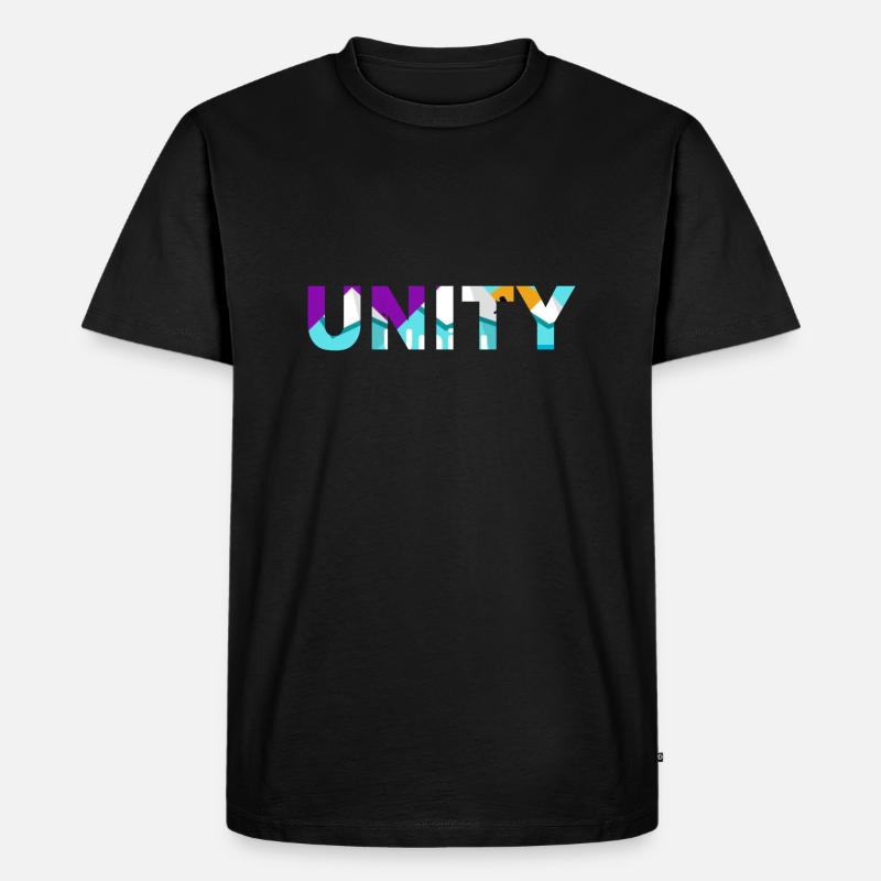Die Unity-Community - Männer Premium Bio T-Shirt - Schwarz