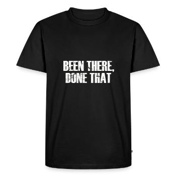 Been There Done That - Men's Premium Organic T-Shirt - black - Front - Nico (187cm)