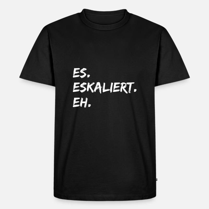 ES ESKALIERT EH - Männer Premium Bio T-Shirt - Schwarz