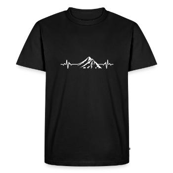 Escalade de bloc Escalade Randonnée - T-shirt Premium bio Homme - noir - Devant - Nico (187cm)