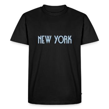New York - T-shirt Premium bio Homme - noir - Devant - Nico (187cm)