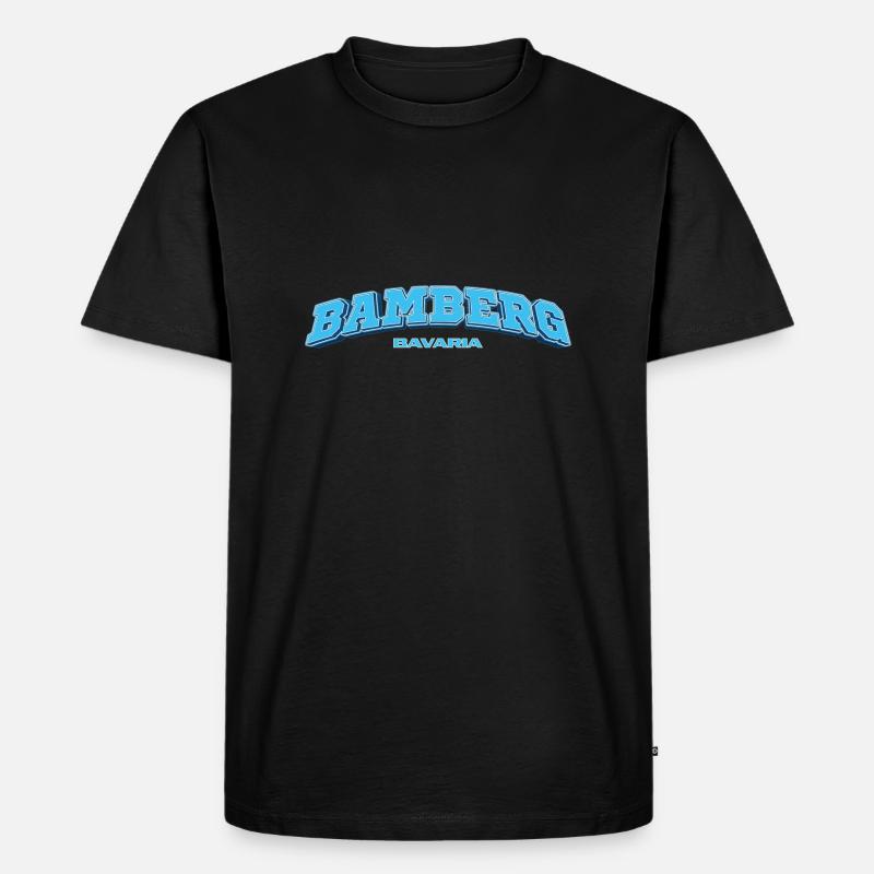 BAMBERG - Männer Premium Bio T-Shirt - Schwarz