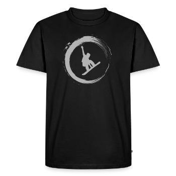 Surf des neiges - T-shirt Premium bio Homme - noir - Devant - Nico (187cm)