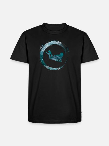 Bodyboard - Männer Premium Bio T-Shirt - Schwarz