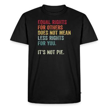 Equal Rights - Men's Premium Organic T-Shirt - black - Front - Nico (187cm)
