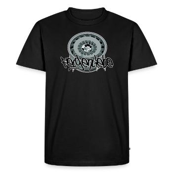 Rim Love // Illustration - T-shirt Premium bio Homme - noir - Devant - Nico (187cm)