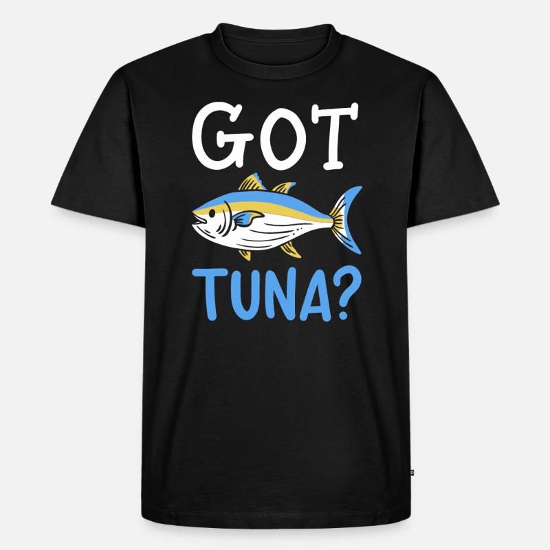 Thunfisch - Männer Premium Bio T-Shirt - Schwarz