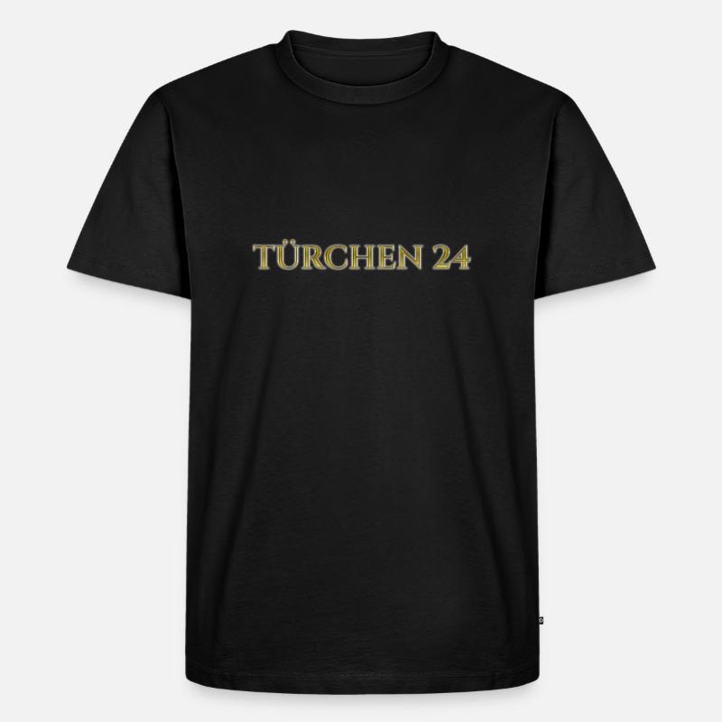 Türchen 24A - Männer Premium Bio T-Shirt - Schwarz