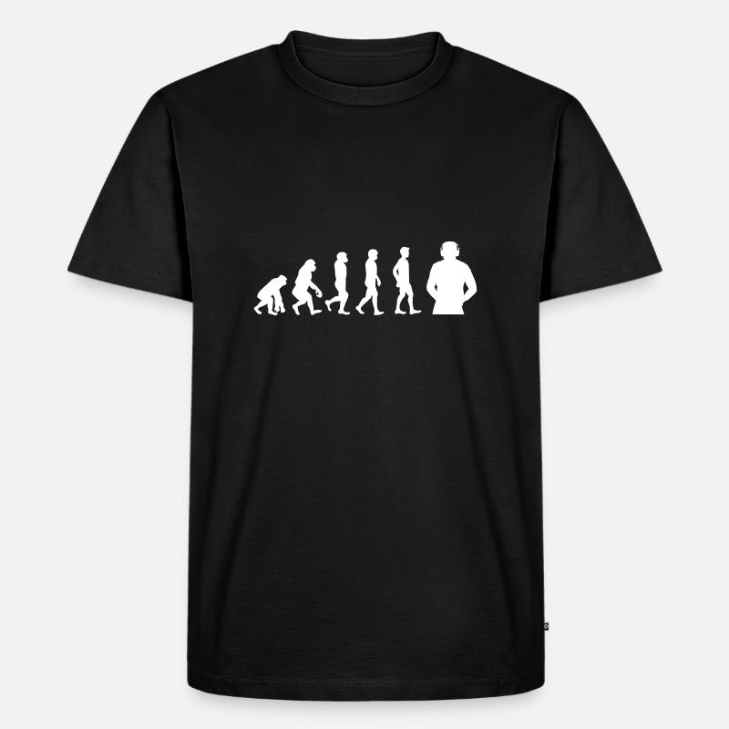 DJ Evolution - Männer Premium Bio T-Shirt - Schwarz