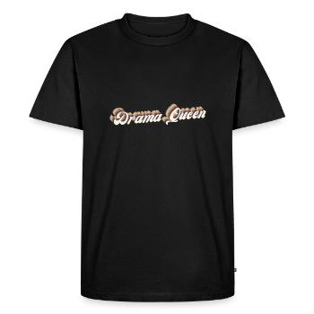 drama queen - Men's Premium Organic T-Shirt - black - Front - Nico (187cm)