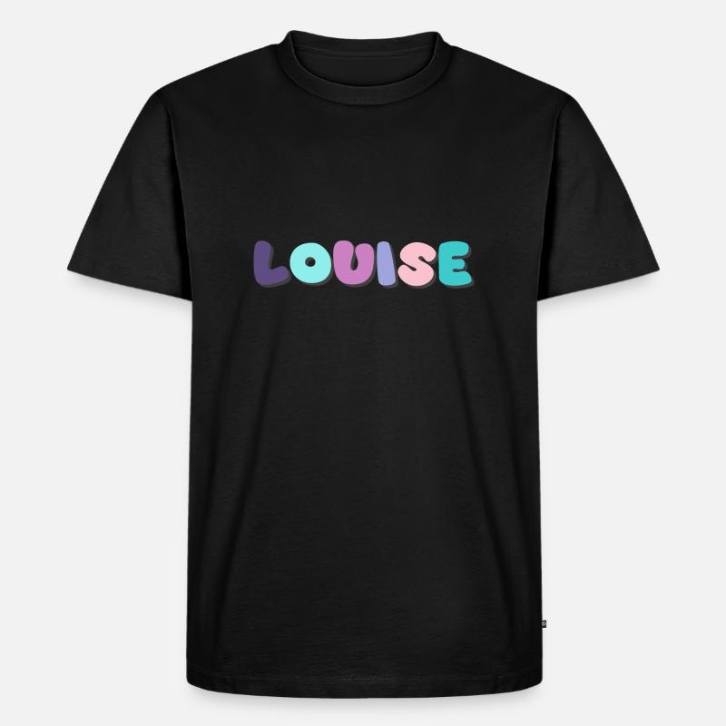 Name - Louise - Männer Premium Bio T-Shirt - Schwarz