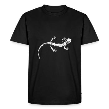 Salamander - Men's Premium Organic T-Shirt - black - Front - Nico (187cm)