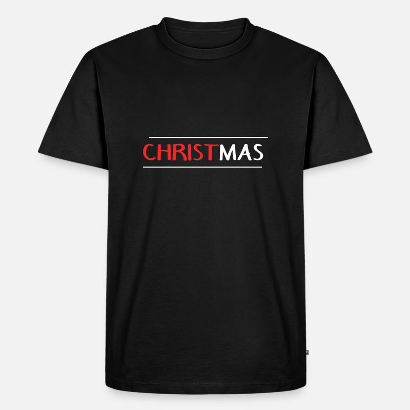CHRISTMAS cooles Design - Männer Premium Bio T-Shirt - Schwarz