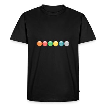Balls colorful - Men's Premium Organic T-Shirt - black - Front - Nico (187cm)