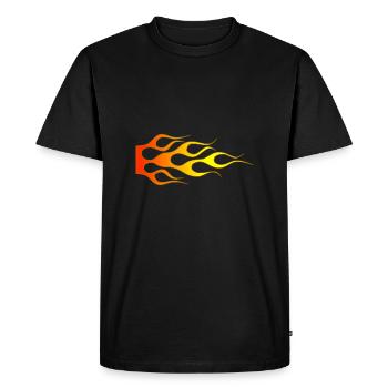 Flammes - T-shirt Premium bio Homme - noir - Devant - Nico (187cm)