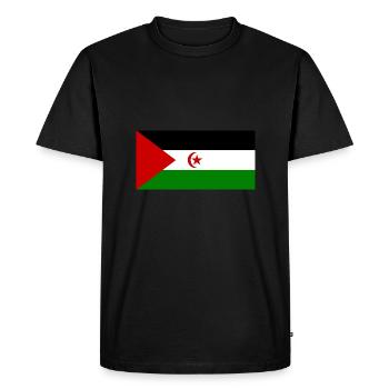 Drapeau du Sahara occidental - T-shirt Premium bio Homme - noir - Devant - Nico (187cm)