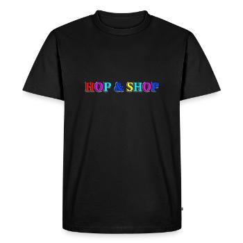 Hop and Shop - Men's Premium Organic T-Shirt - black - Front - Nico (187cm)