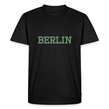 Berlin City Cadeau Souvenir - T-shirt Premium bio Homme - noir - Devant - Nico (187cm)