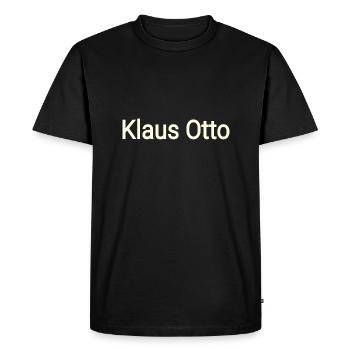 Klaus Otto - Men's Premium Organic T-Shirt - black - Front - Nico (187cm)