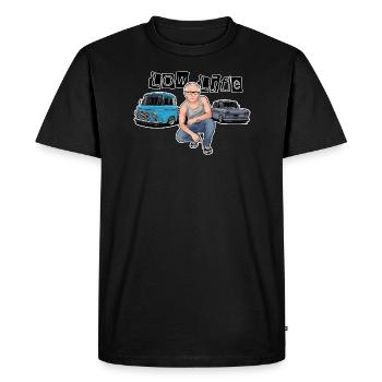 Erich Trabbi Barkas // Illustration - Men's Premium Organic T-Shirt - black - Front - Nico (187cm)
