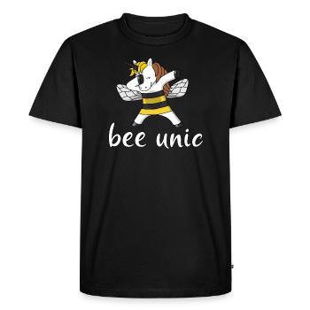 bee unic bee unicorn beekeeper beekeeper dab - Men's Premium Organic T-Shirt - black - Front - Nico (187cm)