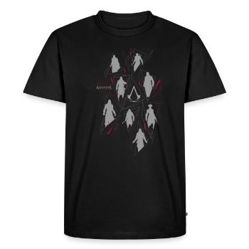 Assassin's Creed Personnages Clés Silhouette - T-shirt Premium bio Homme - noir - Devant - Nico (187cm)