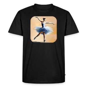 Étoile ballerine II - T-shirt Premium bio Homme - noir - Devant - Nico (187cm)